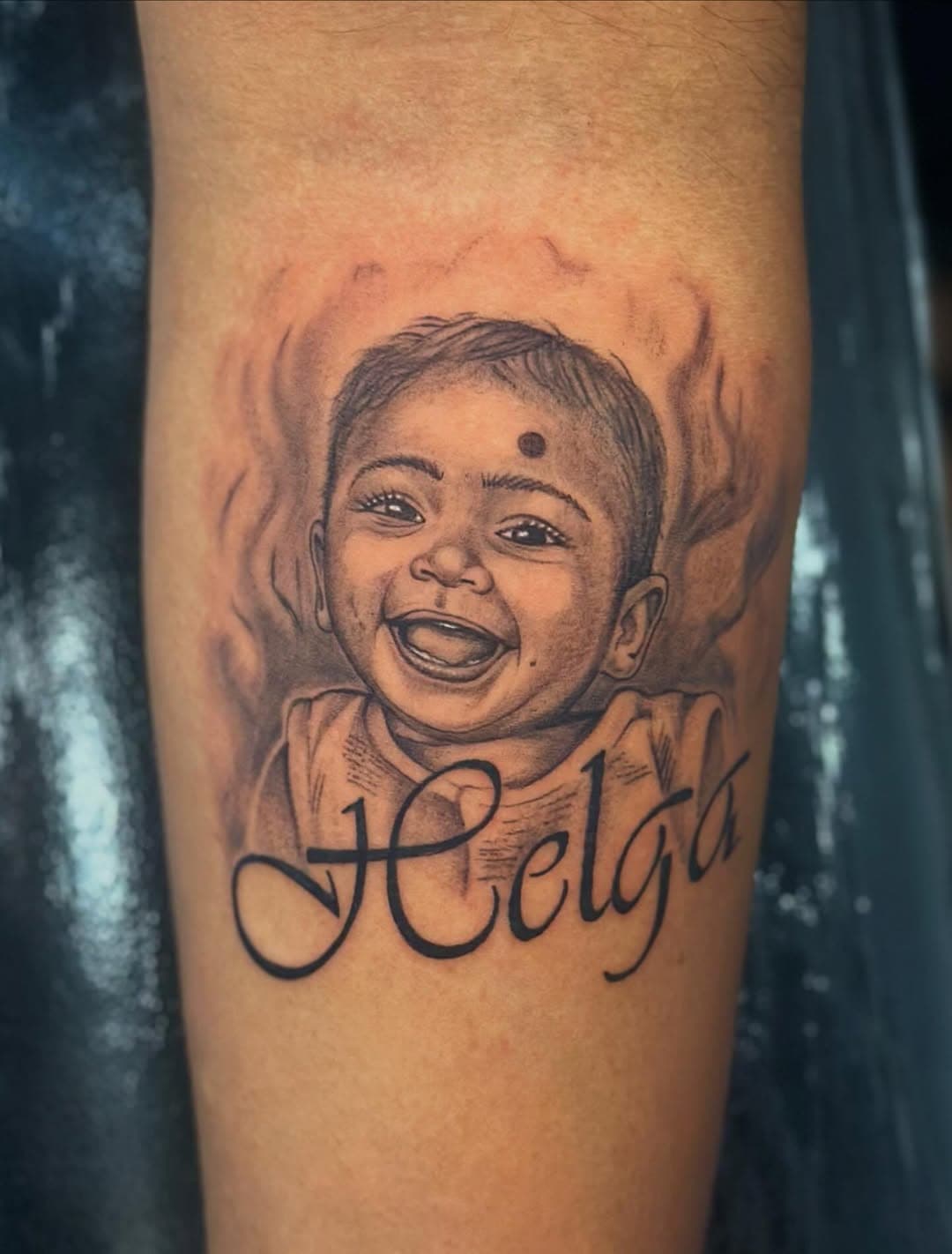 Custom Portrait Realism - Custom Tattoo Art at Inkjector Tattoos Kozhikode Kerala