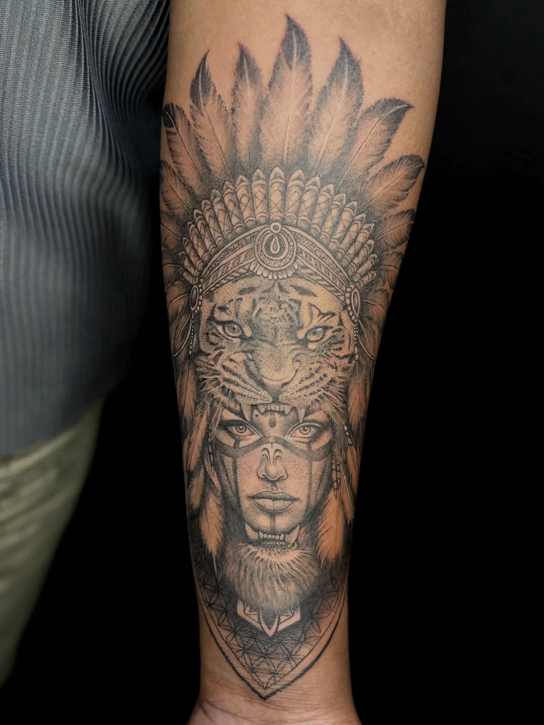 Dark Ornamental Mandala - Custom Tattoo Art at Inkjector Tattoos Kozhikode Kerala