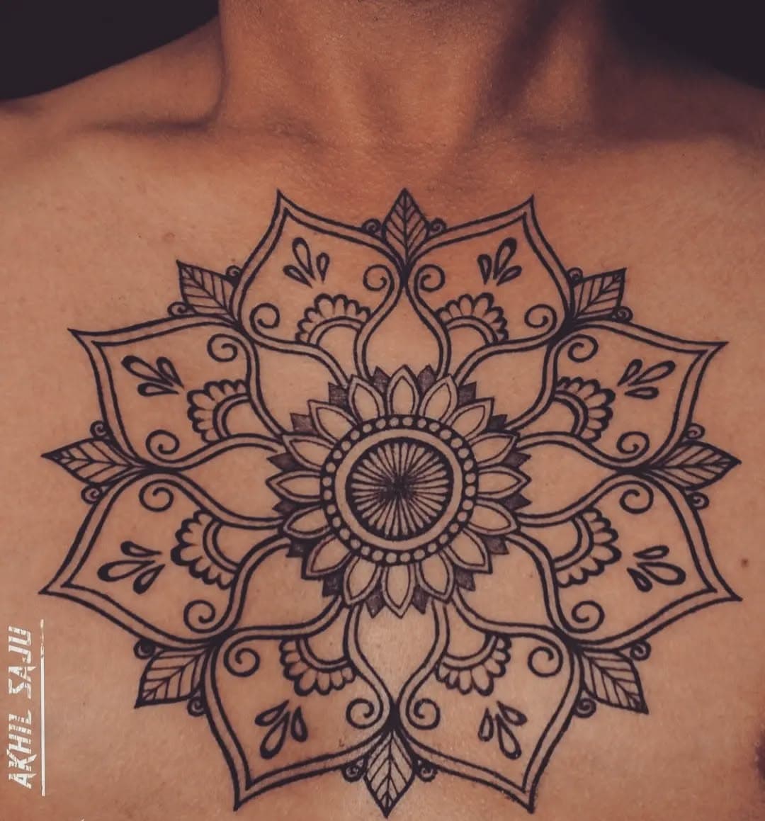 Geometric Flow Sleeve - Custom Tattoo Art at Inkjector Tattoos Kozhikode Kerala